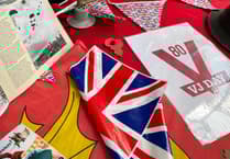 Museum decorated for VJ Day